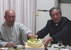 동화사 지성스님 대구대교구장 이문희 대주교 찾아 “성탄 축하”